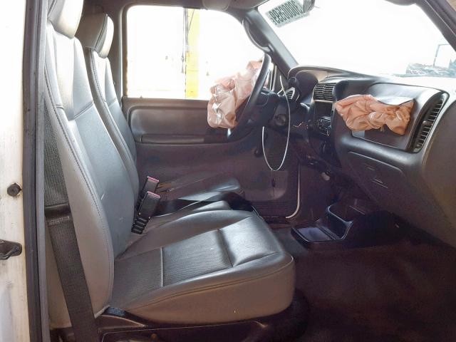 1FTYR10D07PA48312 - 2007 FORD RANGER WHITE photo 5