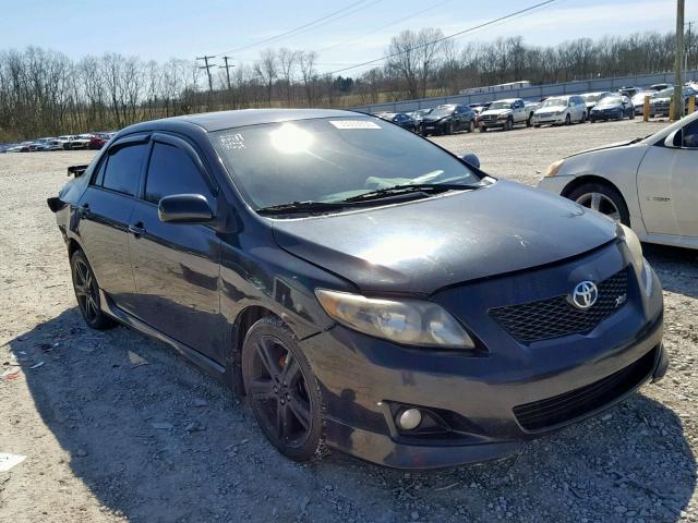 2T1BE40E59C005095 - 2009 TOYOTA COROLLA XR BLACK photo 1