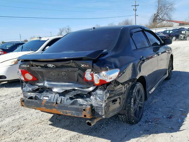 2T1BE40E59C005095 - 2009 TOYOTA COROLLA XR BLACK photo 4