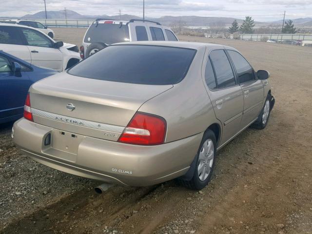 1N4DL01D01C212462 - 2001 NISSAN ALTIMA XE GOLD photo 4