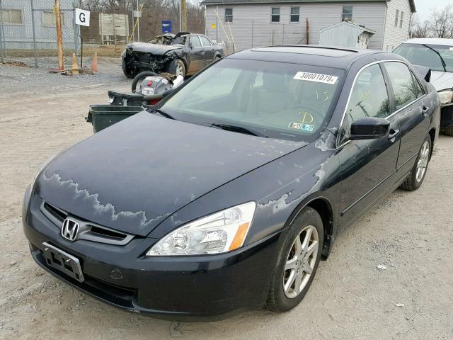 1HGCM66583A005132 - 2003 HONDA ACCORD BLACK photo 2