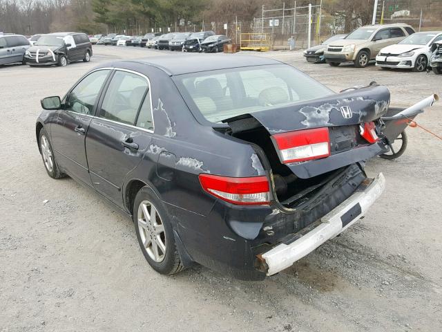 1HGCM66583A005132 - 2003 HONDA ACCORD BLACK photo 3