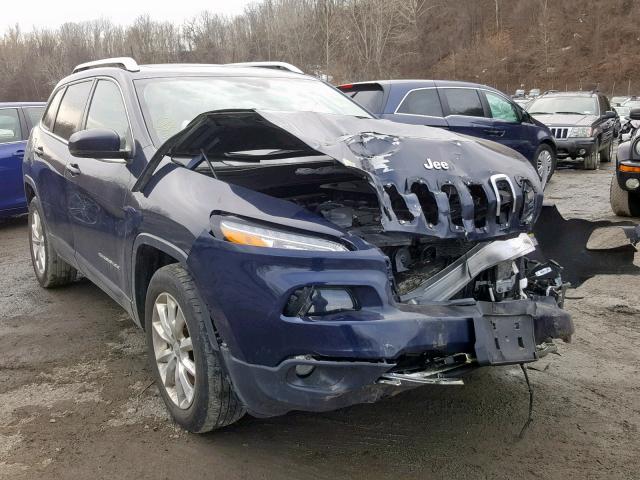 1C4PJMDS6GW101131 - 2016 JEEP CHEROKEE L BLUE photo 1