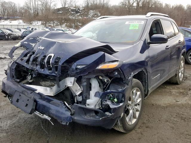 1C4PJMDS6GW101131 - 2016 JEEP CHEROKEE L BLUE photo 2