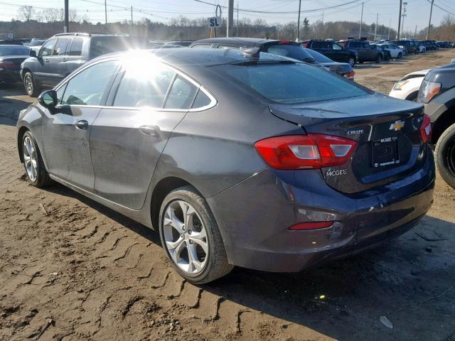 1G1BF5SM9H7103868 - 2017 CHEVROLET CRUZE PREM GRAY photo 3