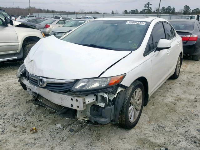 19XFB2F96CE047261 - 2012 HONDA CIVIC EXL WHITE photo 2