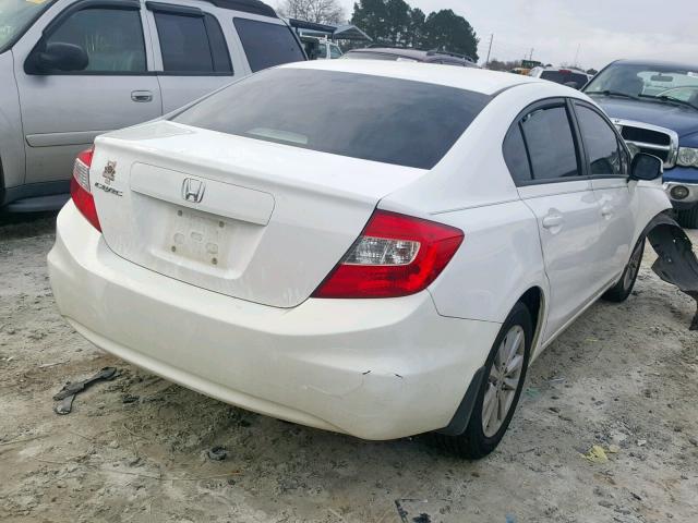 19XFB2F96CE047261 - 2012 HONDA CIVIC EXL WHITE photo 4