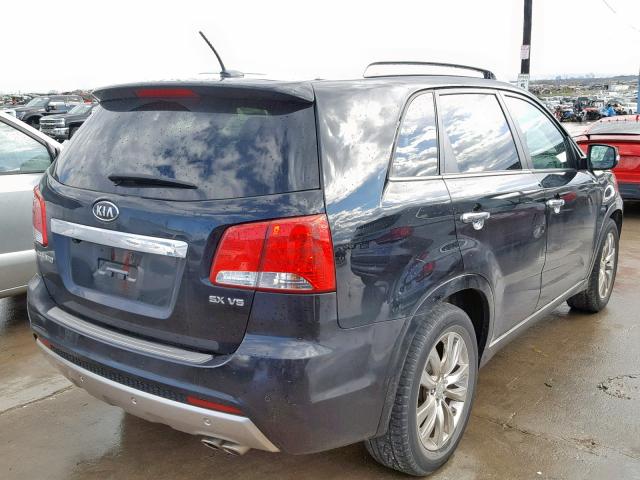 5XYKW4A25CG191587 - 2012 KIA SORENTO SX BLACK photo 4