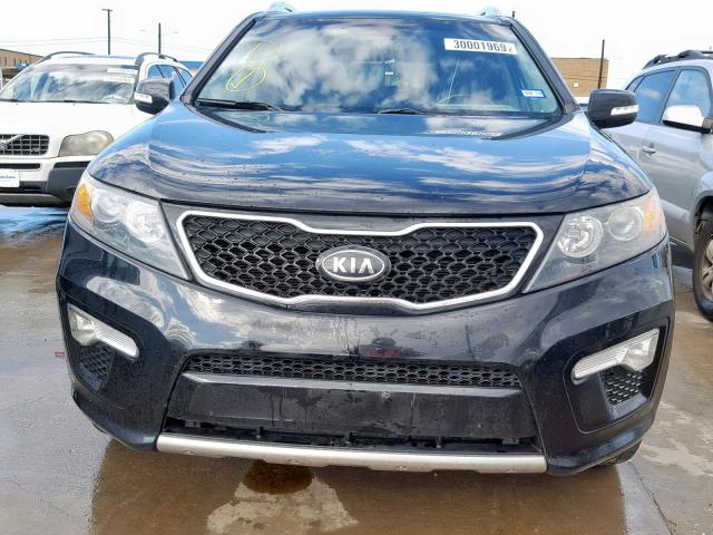 5XYKW4A25CG191587 - 2012 KIA SORENTO SX BLACK photo 9