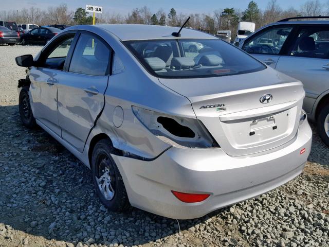 KMHCT4AEXGU002259 - 2016 HYUNDAI ACCENT SE SILVER photo 3