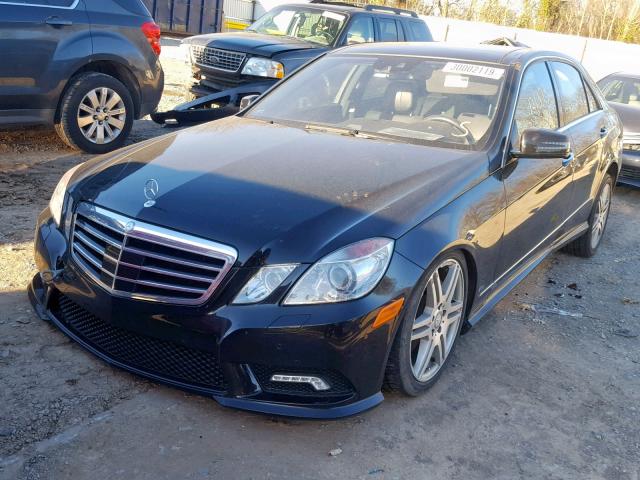 WDDHF7CBXAA152294 - 2010 MERCEDES-BENZ E 550 BLACK photo 2