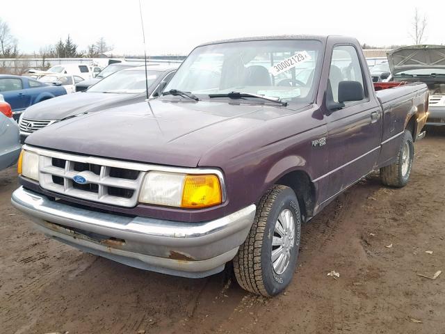 1FTCR10A4RUB56811 - 1994 FORD RANGER PURPLE photo 2