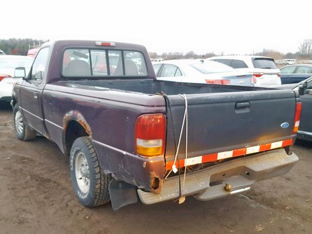 1FTCR10A4RUB56811 - 1994 FORD RANGER PURPLE photo 3