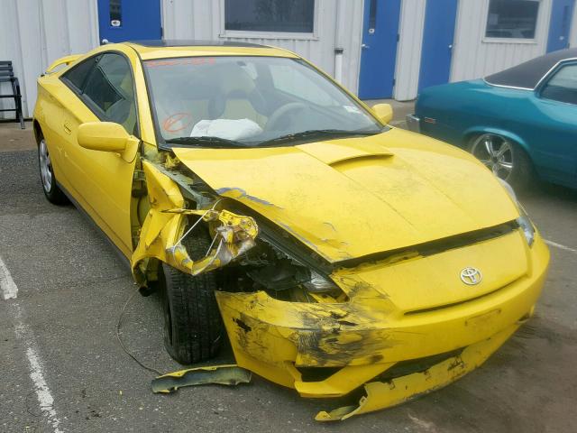 JTDDR32T630148495 - 2003 TOYOTA CELICA GT YELLOW photo 1