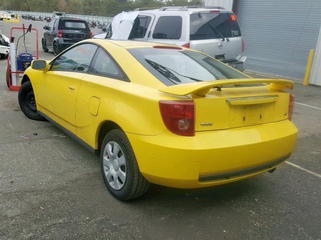 JTDDR32T630148495 - 2003 TOYOTA CELICA GT YELLOW photo 3