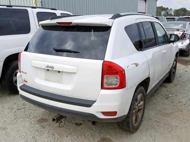 1C4NJDBB1CD632978 - 2012 JEEP COMPASS SP WHITE photo 4