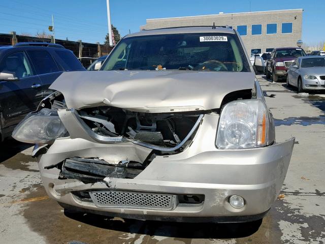 1GKFK66878J247756 - 2008 GMC YUKON XL D BEIGE photo 9