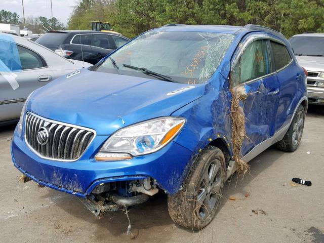 KL4CJBSB7DB178593 - 2013 BUICK ENCORE CON BLUE photo 2