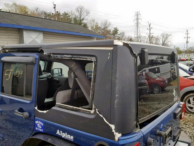 1J4BA5H19AL122964 - 2010 JEEP WRANGLER U BLUE photo 9