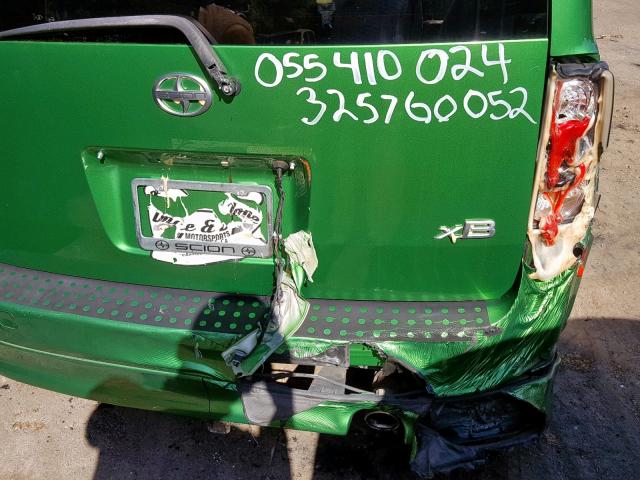 JTLKT324064076535 - 2006 TOYOTA SCION XB 绿色 照片 10