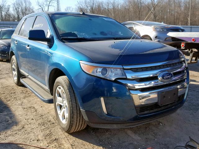 2FMDK4JC5BBA79514 - 2011 FORD EDGE SEL BLUE photo 1