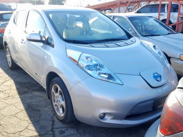 JN1AZ0CP3CT027203 - 2012 NISSAN LEAF GRAY photo 1