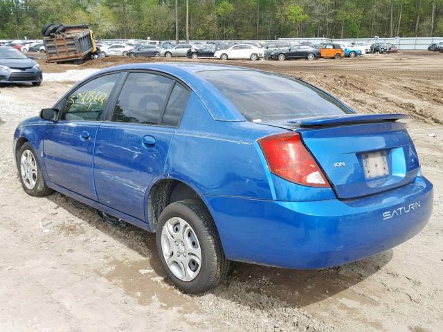 1G8AZ52FX4Z126046 - 2004 SATURN ION LEVEL BLUE photo 3