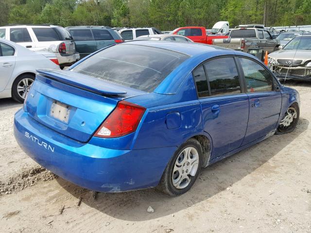 1G8AZ52FX4Z126046 - 2004 SATURN ION LEVEL BLUE photo 4