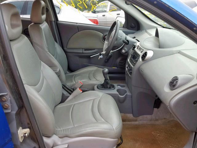 1G8AZ52FX4Z126046 - 2004 SATURN ION LEVEL BLUE photo 5