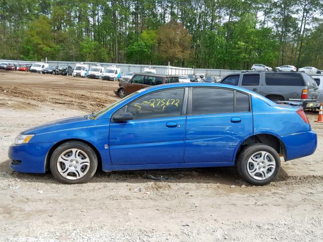 1G8AZ52FX4Z126046 - 2004 SATURN ION LEVEL BLUE photo 9