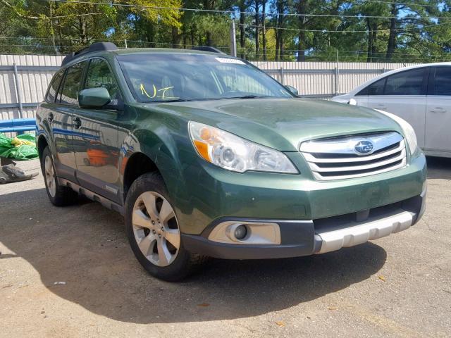 4S4BREKC7B2395896 - 2011 SUBARU OUTBACK 3. GREEN photo 1