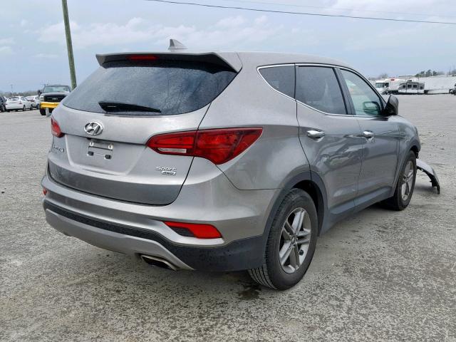 5NMZTDLB1HH010521 - 2017 HYUNDAI SANTA FE S TAN photo 4