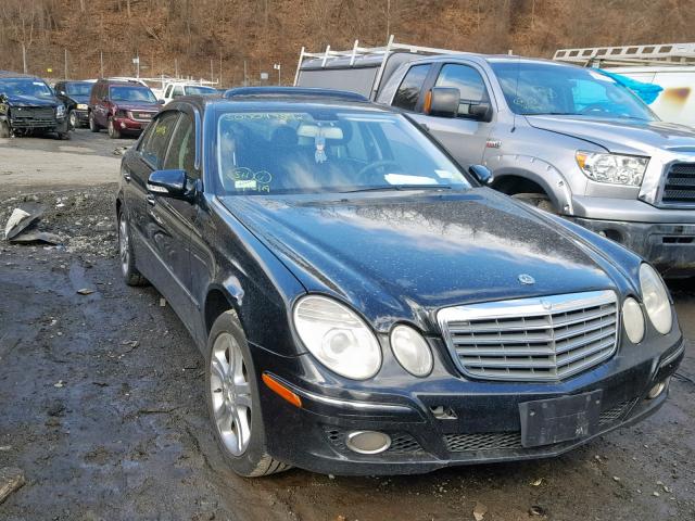 WDBUF56X47B085200 - 2007 MERCEDES-BENZ E 350 BLACK photo 1