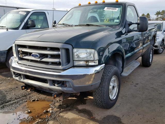 1FTSF31S03EA57931 - 2003 FORD F350 SRW S GREEN photo 2