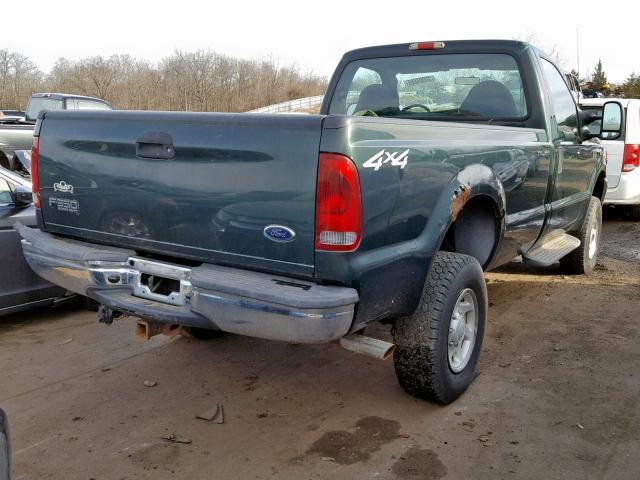 1FTSF31S03EA57931 - 2003 FORD F350 SRW S GREEN photo 4