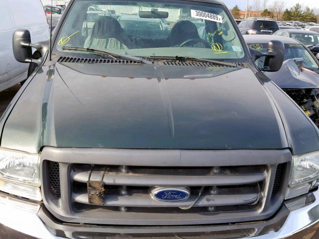 1FTSF31S03EA57931 - 2003 FORD F350 SRW S GREEN photo 7