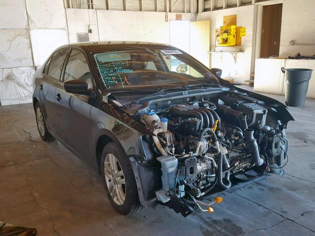 3VW2K7AJ0DM411661 - 2013 VOLKSWAGEN JETTA BASE BLACK photo 1