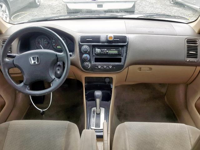 2HGES16335H564477 - 2005 HONDA CIVIC DX V WHITE photo 9