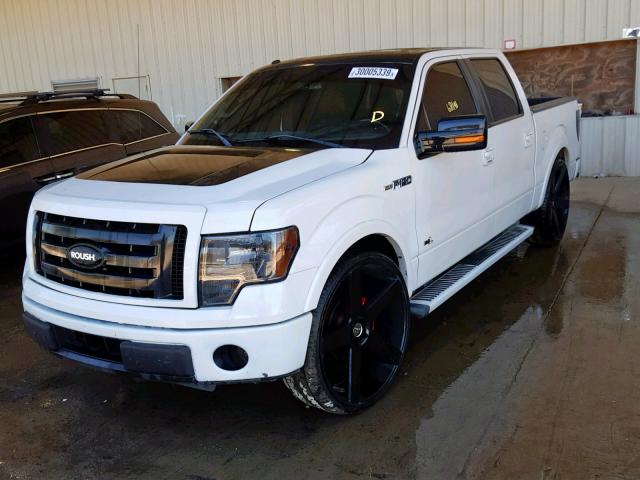 1FTFW1CV2AFD40027 - 2010 FORD F150 SUPER WHITE photo 2