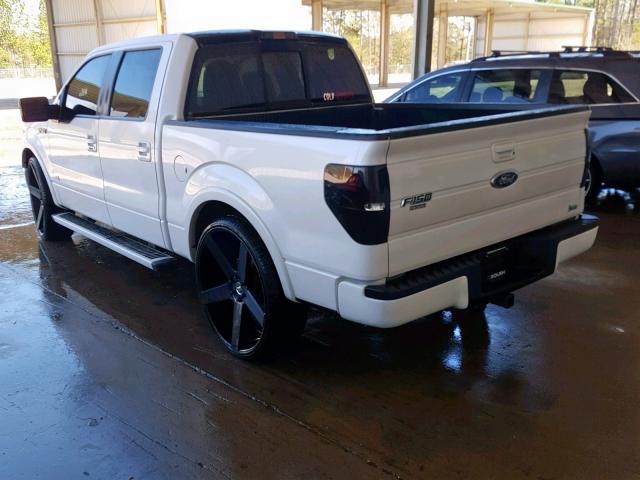 1FTFW1CV2AFD40027 - 2010 FORD F150 SUPER WHITE photo 3