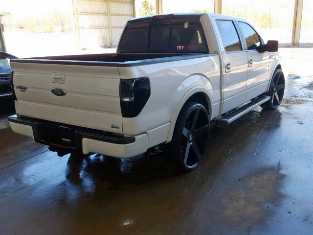 1FTFW1CV2AFD40027 - 2010 FORD F150 SUPER WHITE photo 4