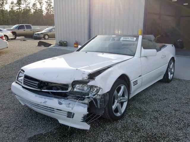 WDBFA67E3RF097067 - 1994 MERCEDES-BENZ SL 500 WHITE photo 2