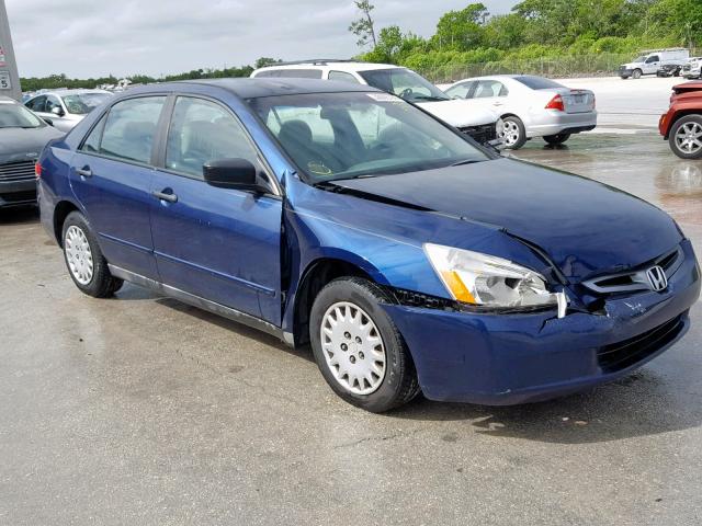 1HGCM56104A119215 - 2004 HONDA ACCORD DX BLUE photo 1