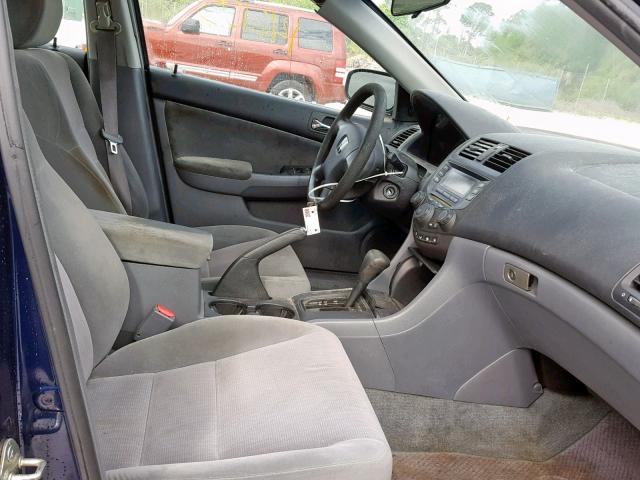 1HGCM56104A119215 - 2004 HONDA ACCORD DX BLUE photo 5