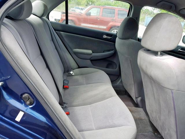 1HGCM56104A119215 - 2004 HONDA ACCORD DX BLUE photo 6