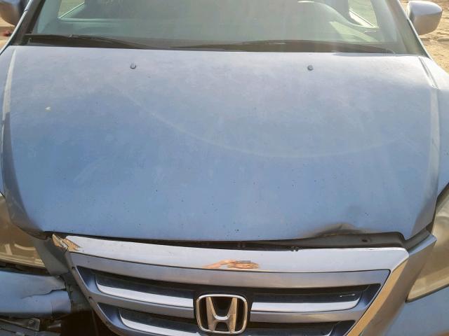 5FNRL38826B034543 - 2006 HONDA ODYSSEY TO BLUE photo 7