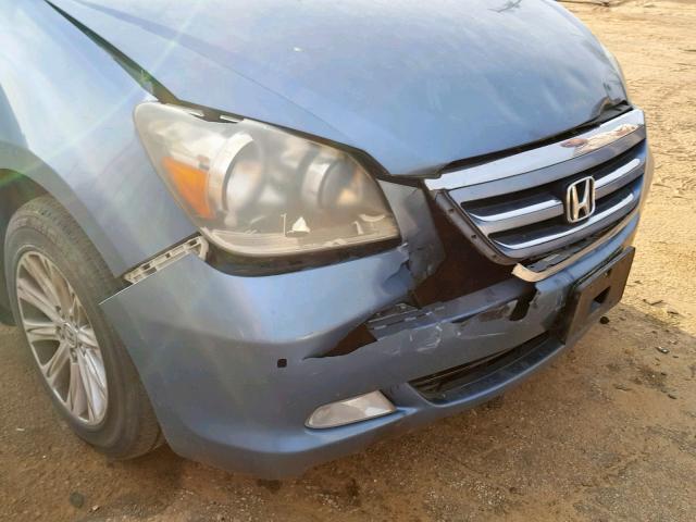 5FNRL38826B034543 - 2006 HONDA ODYSSEY TO BLUE photo 9