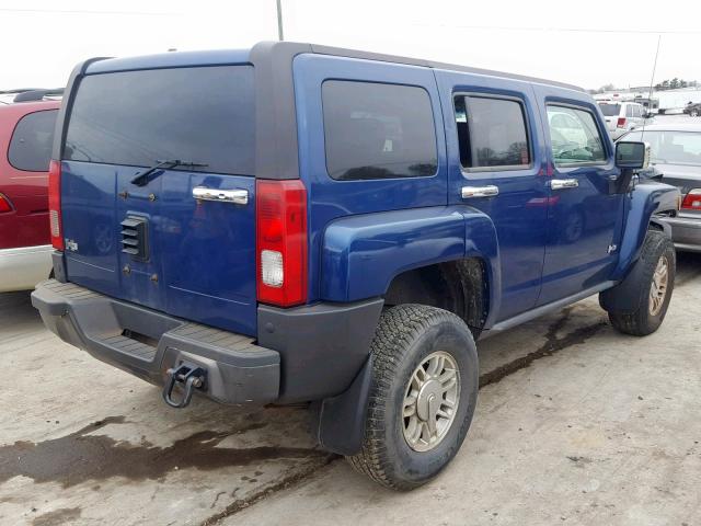 5GTDN136568229494 - 2006 HUMMER H3 BLUE photo 4