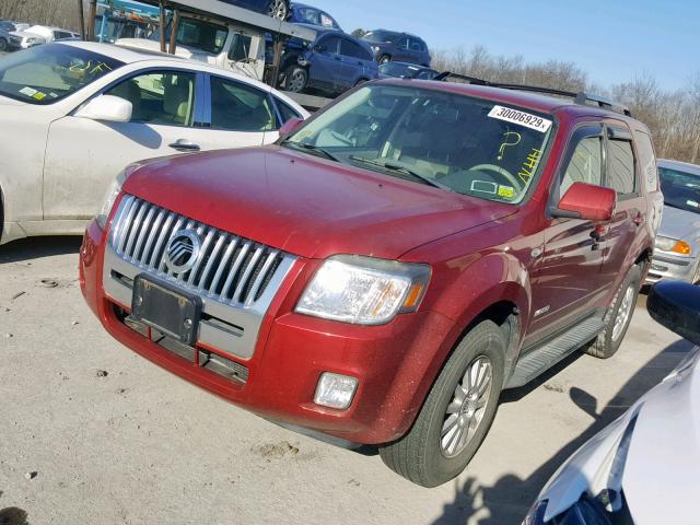 4M2CU971X8KJ03294 - 2008 MERCURY MARINER PR RED photo 2