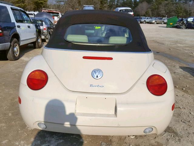 3VWCD21Y24M305419 - 2004 VOLKSWAGEN NEW BEETLE Creme Foto 9